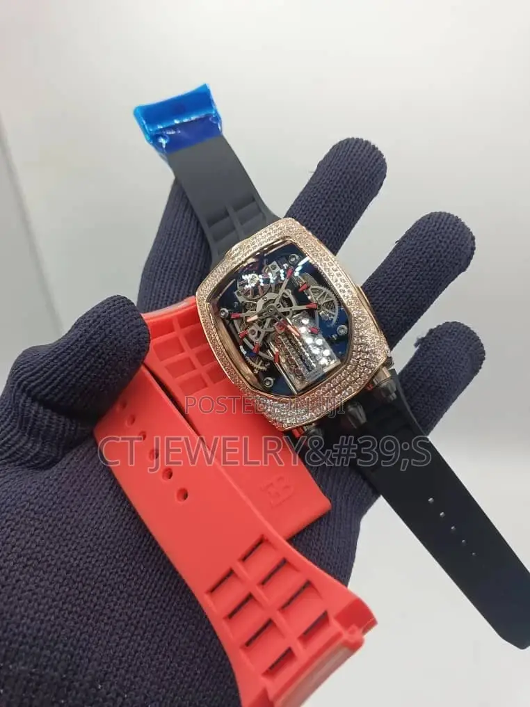 Original Jacob Co Iced Bezel Wristwatch for Men's