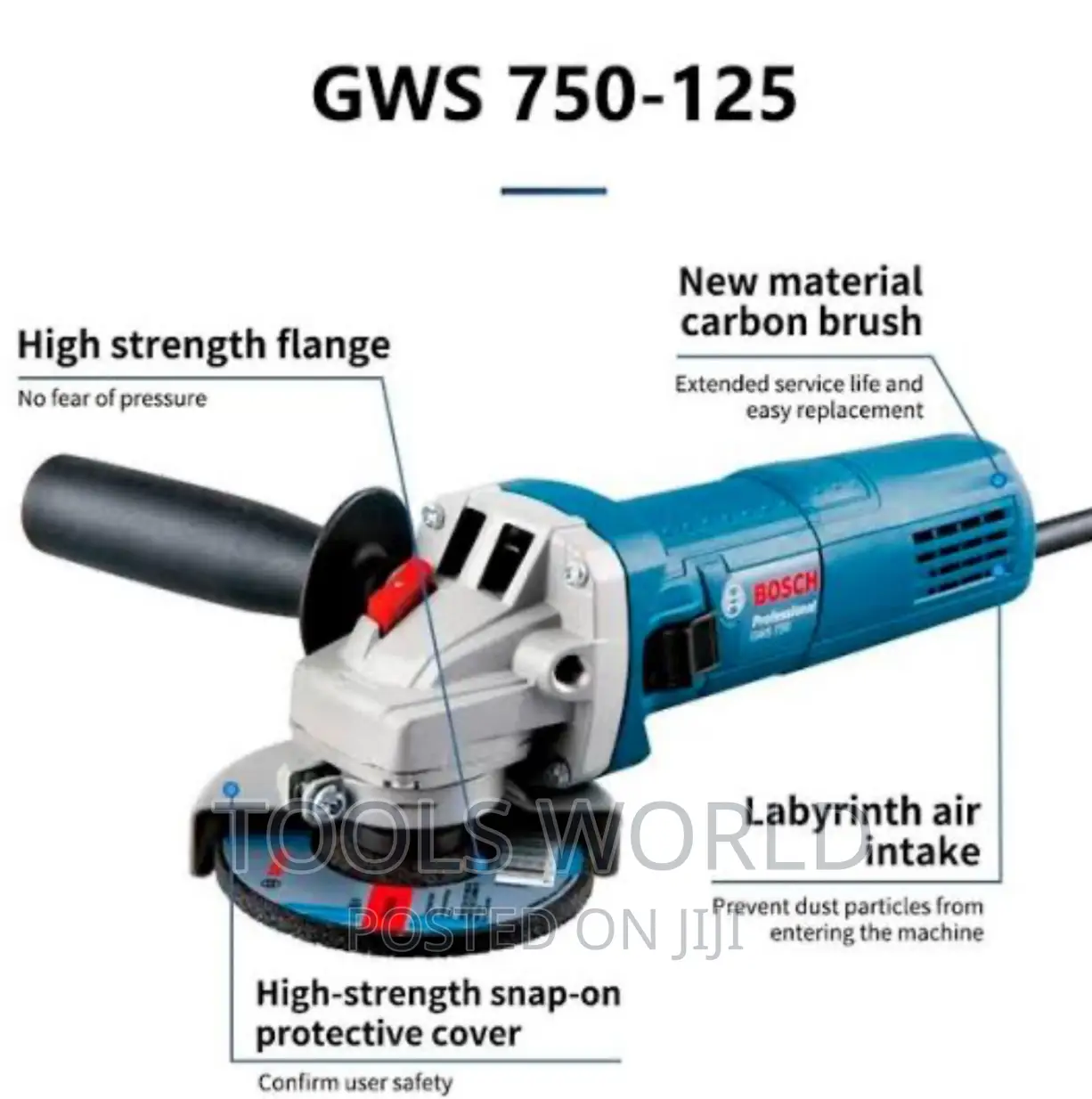 BOSCH Professional GWS 750-125 125mm Heavy Duty Angle Grinde