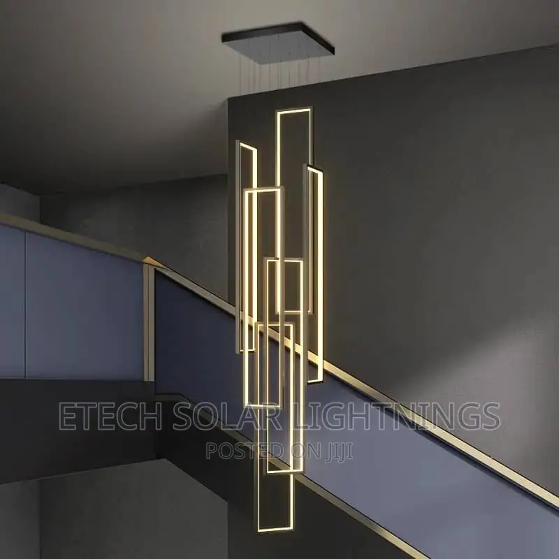 New Luxury L E D Stair Long Chandelier Light