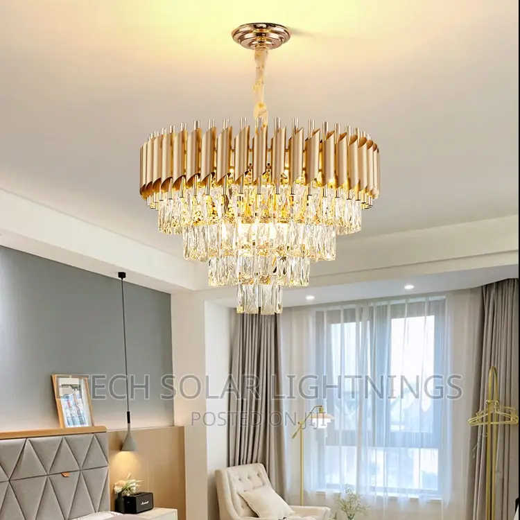 600 Mm Gold Christal Chandelier Light