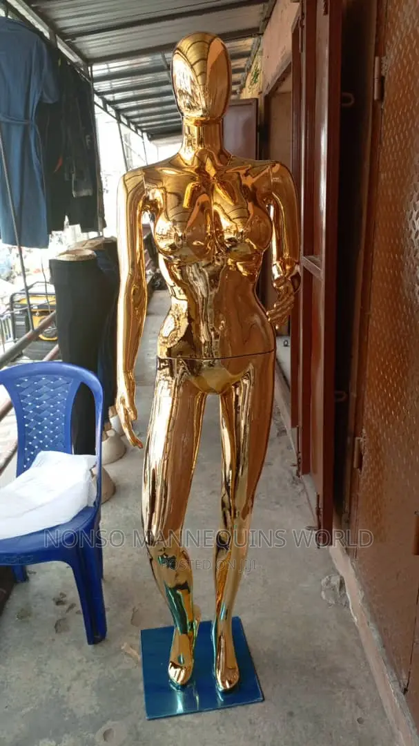 Female Size 12 Dark Gold Chrome Female Mannequin