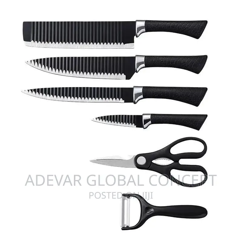 Kitchen Knives Set Scissors Peeler Sharp Stainless Steel