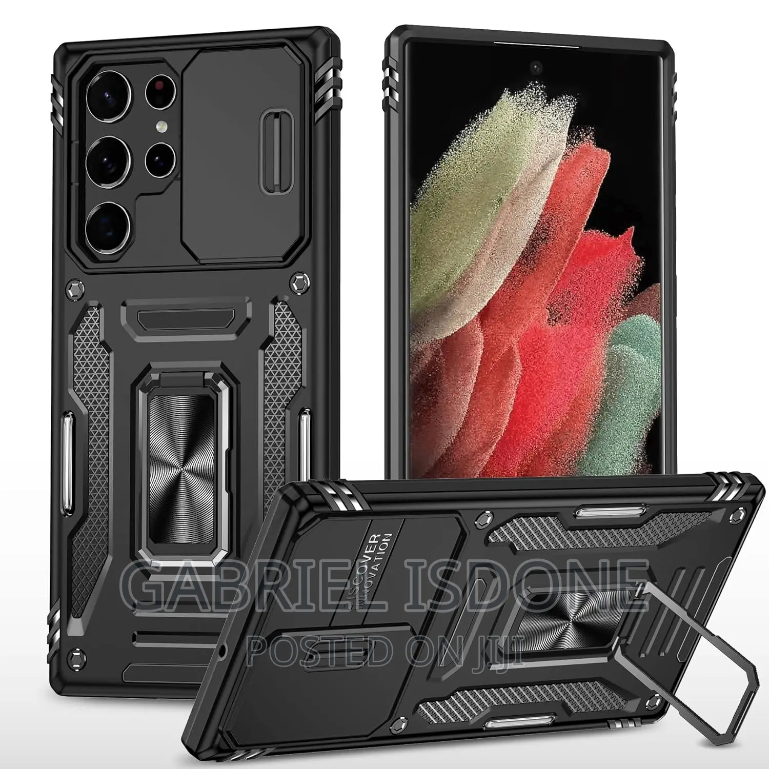 Samsung Galaxy S22 Ultra Case With Stand Slide Camera Cove