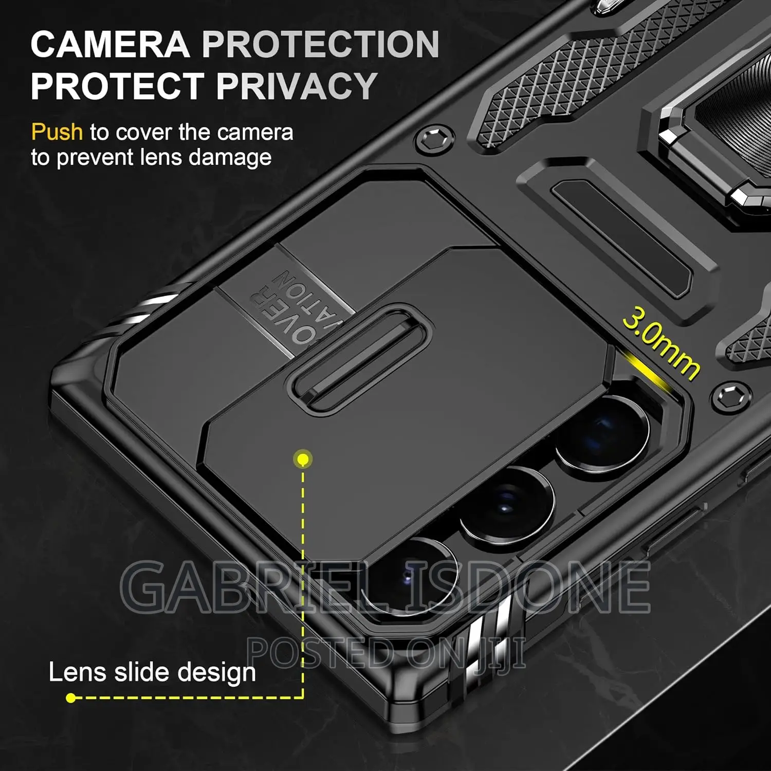 Samsung Galaxy S22 Ultra Case With Stand Slide Camera Cove