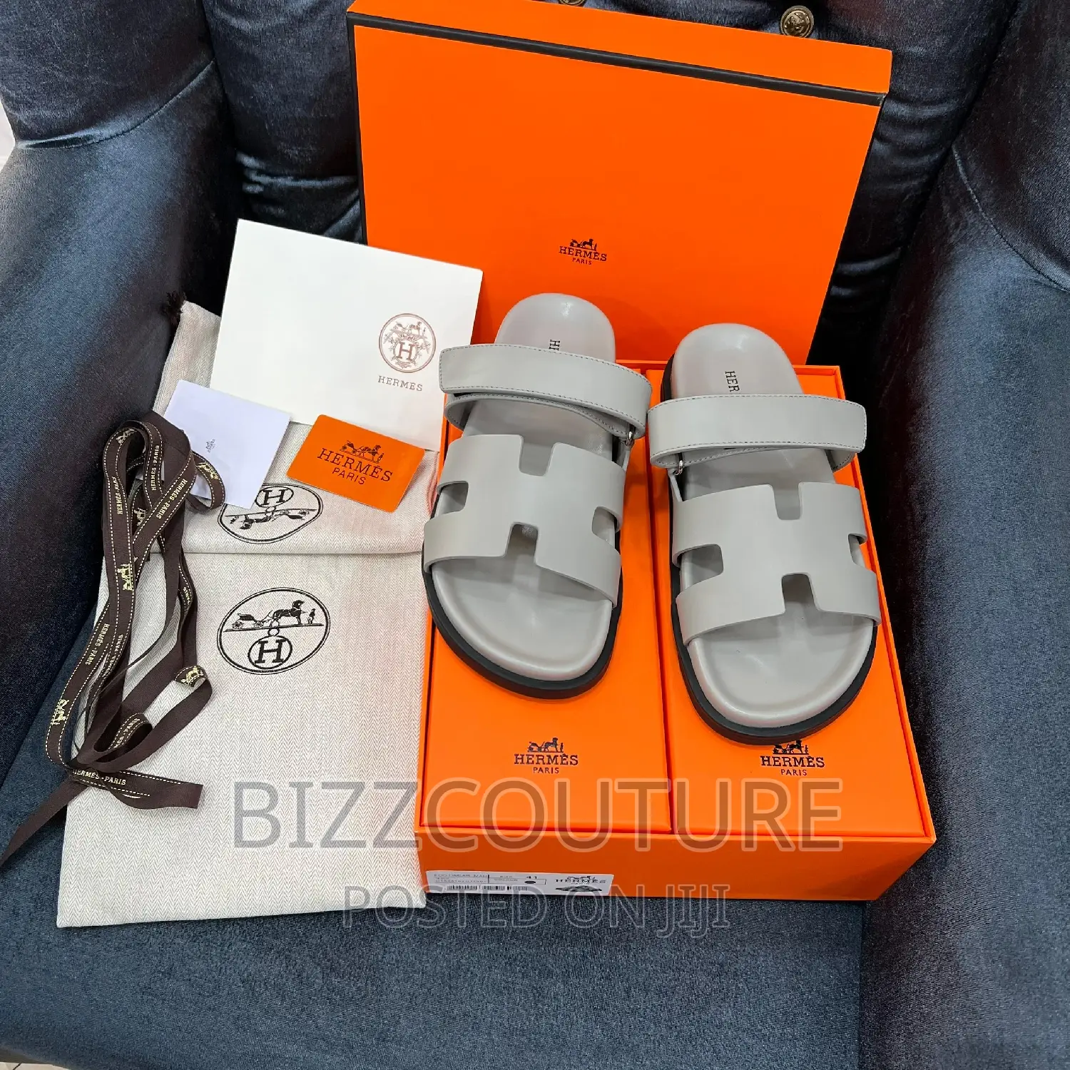 Original HERMES LEATHER Sandals Available in Store