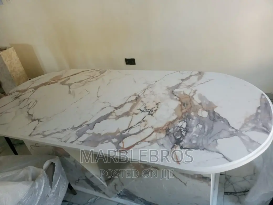 MB6* 8 Sitters Marble Dining Table, Size:- 224x106x55