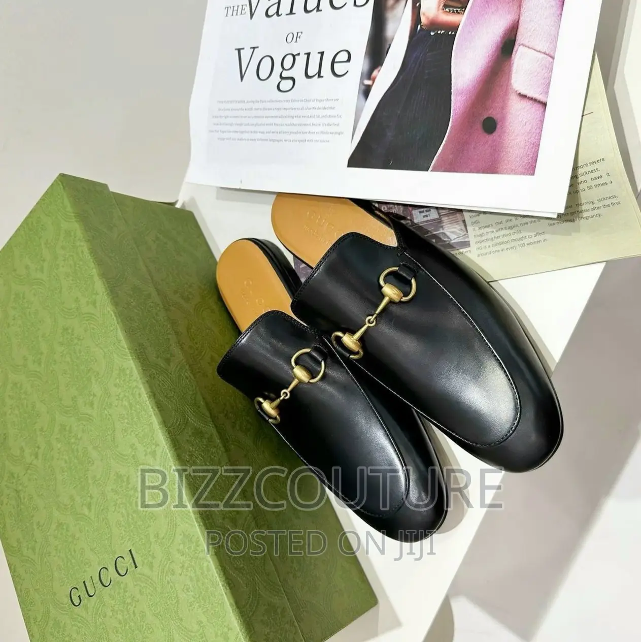 Original GUCCI Half Shoes Available in Store