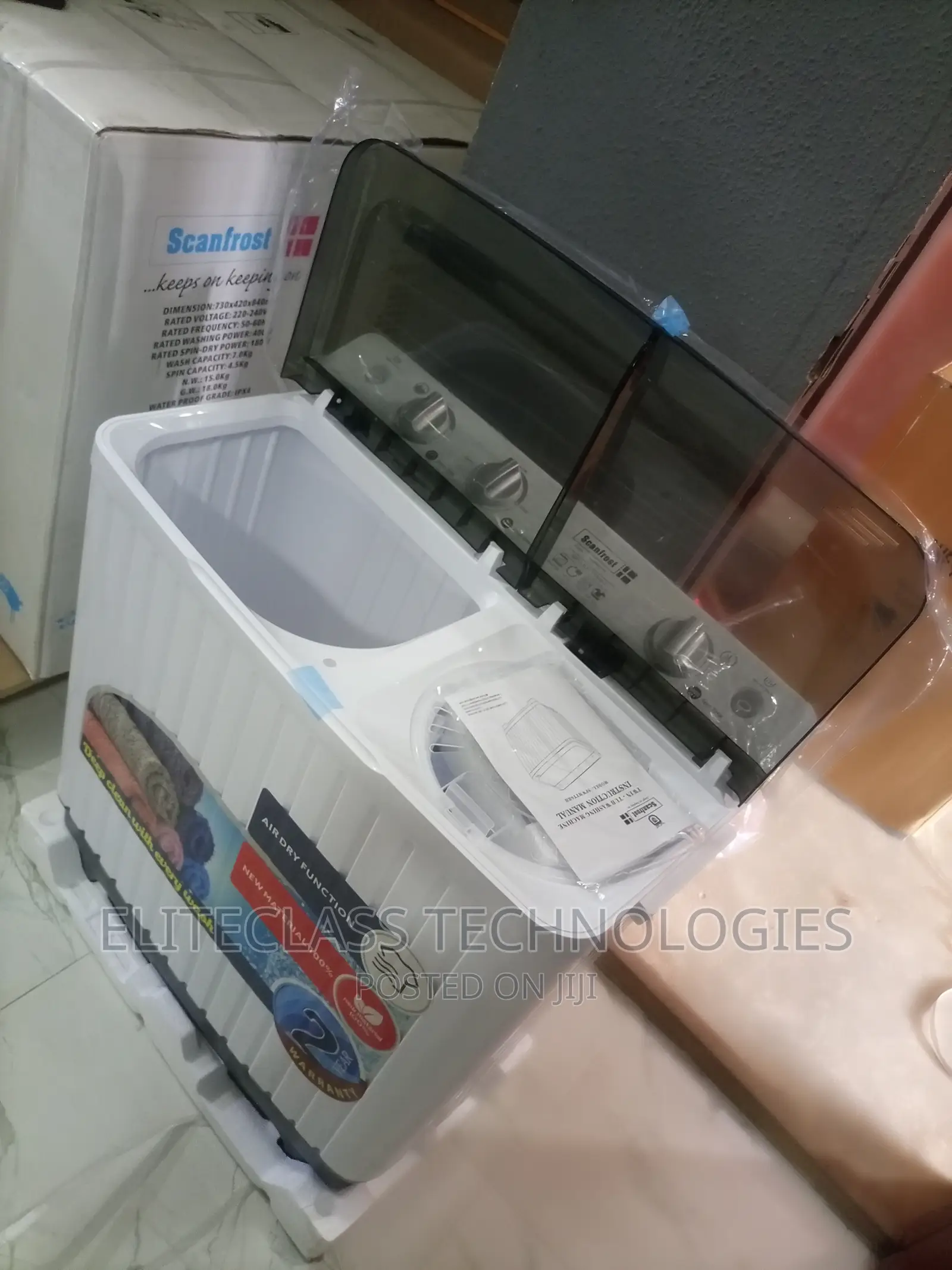 Home Fit and Reliabletwin Tub Scanfrost 6kg Washing Machine