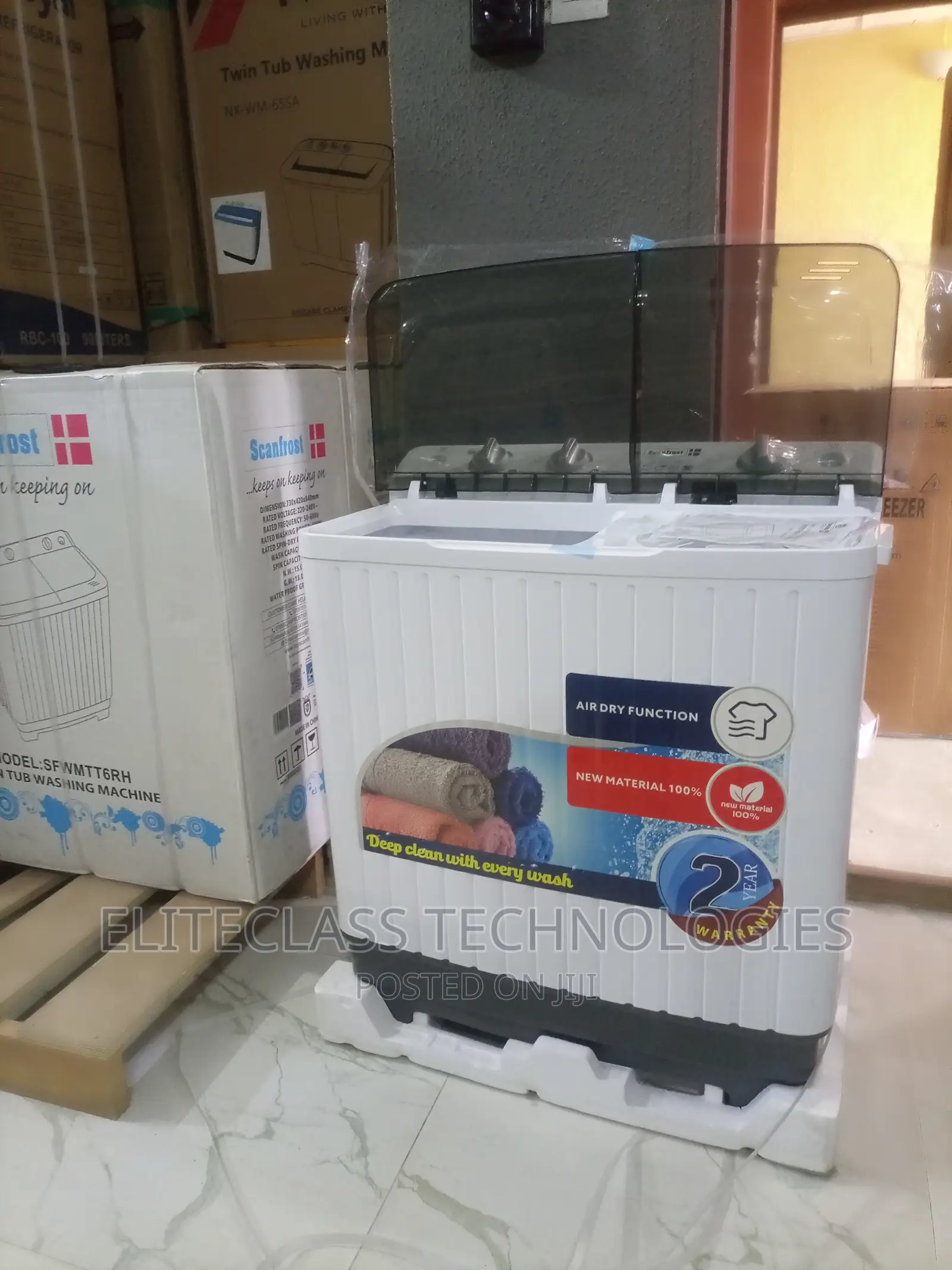 6kg Home Fit Twin Tub Scanfrost Washing Machine(SFWMTT6RH)