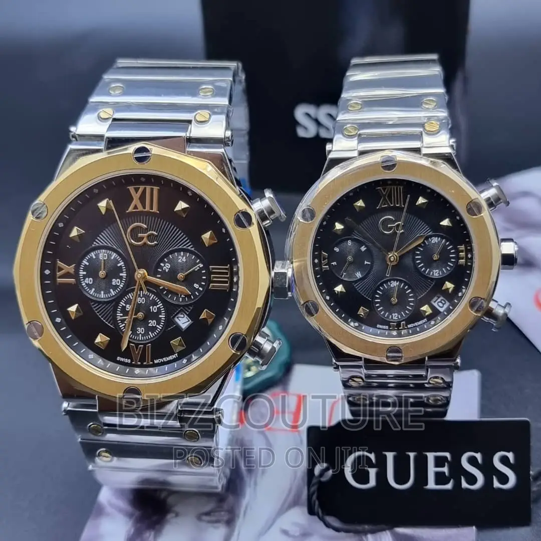 Original GUESS Couples Silver Watch Available in Store