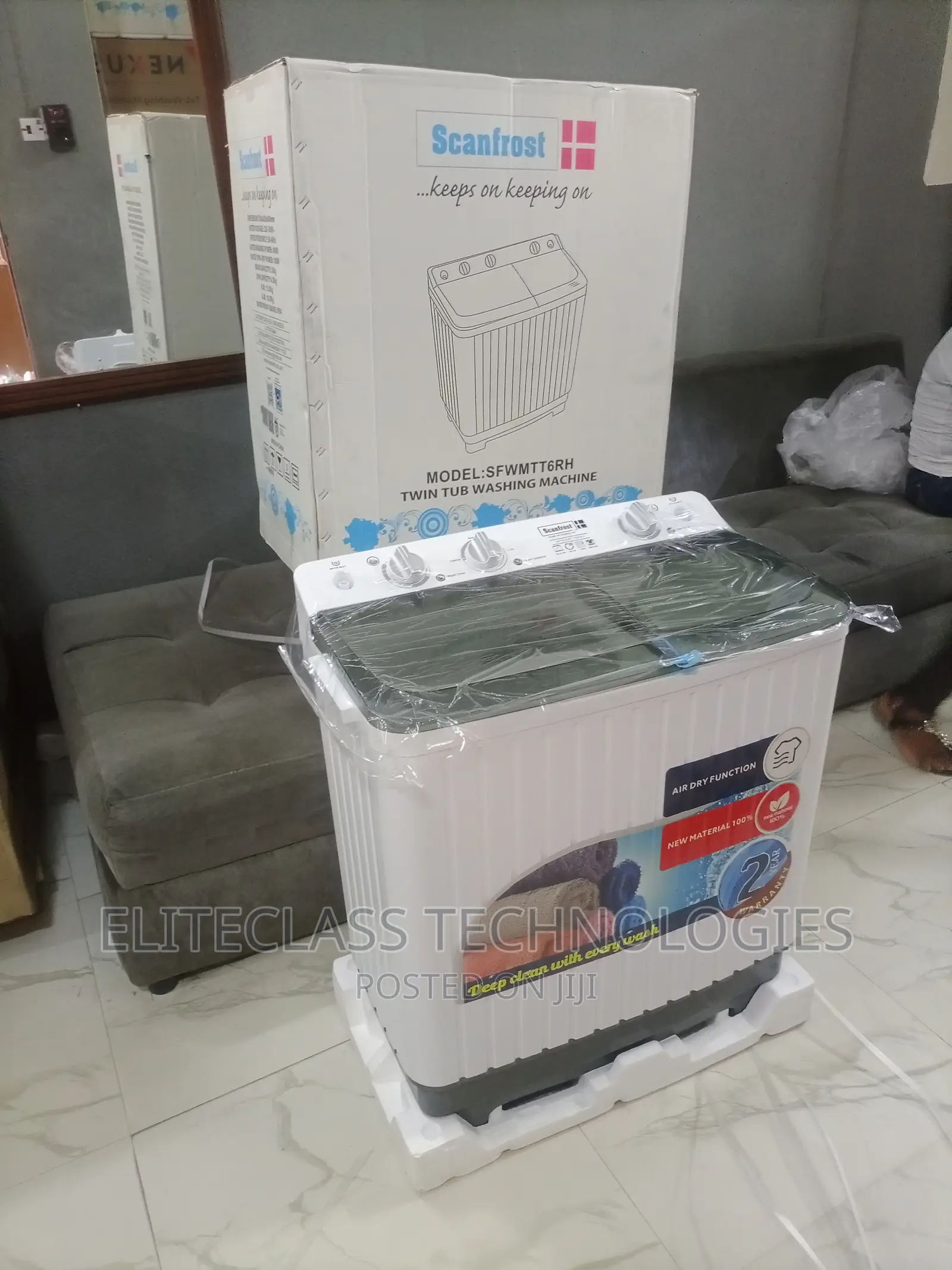 Effective Scanfrost 6kg Washing Machine Twin Tub-Sfwmtt6rh