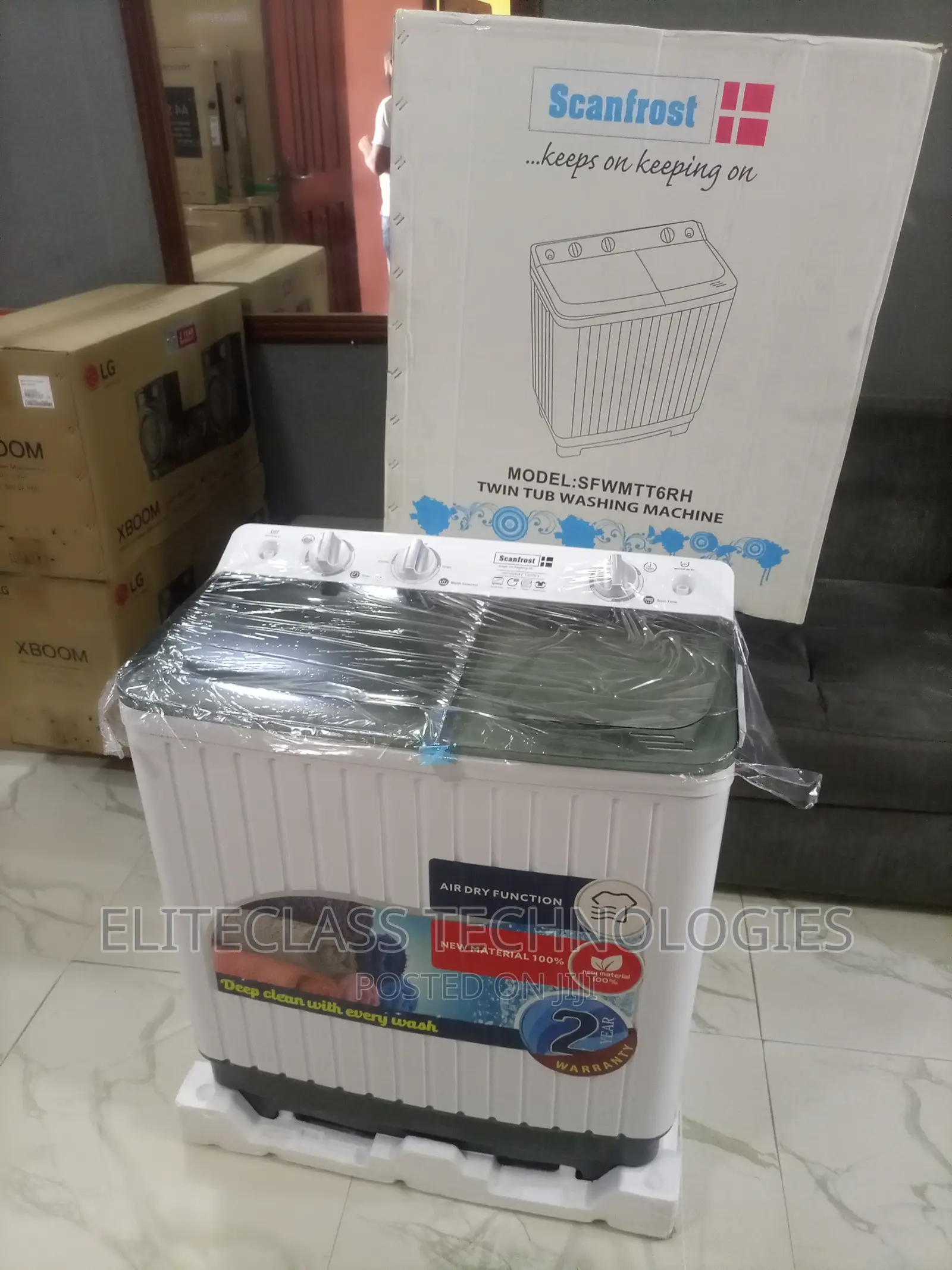 Effective 6kg Scanfrost Twin Tub Washing Machine-Sfwmtt6rh