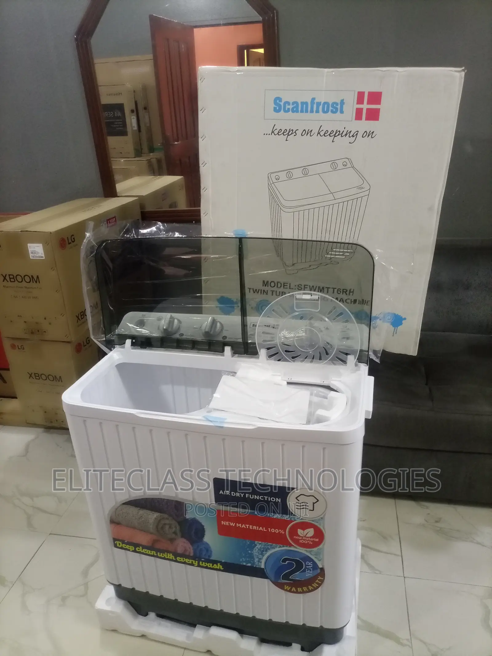 Dry Spin Scanfrost 6kg Washing Machine-Sfwmtt6rh