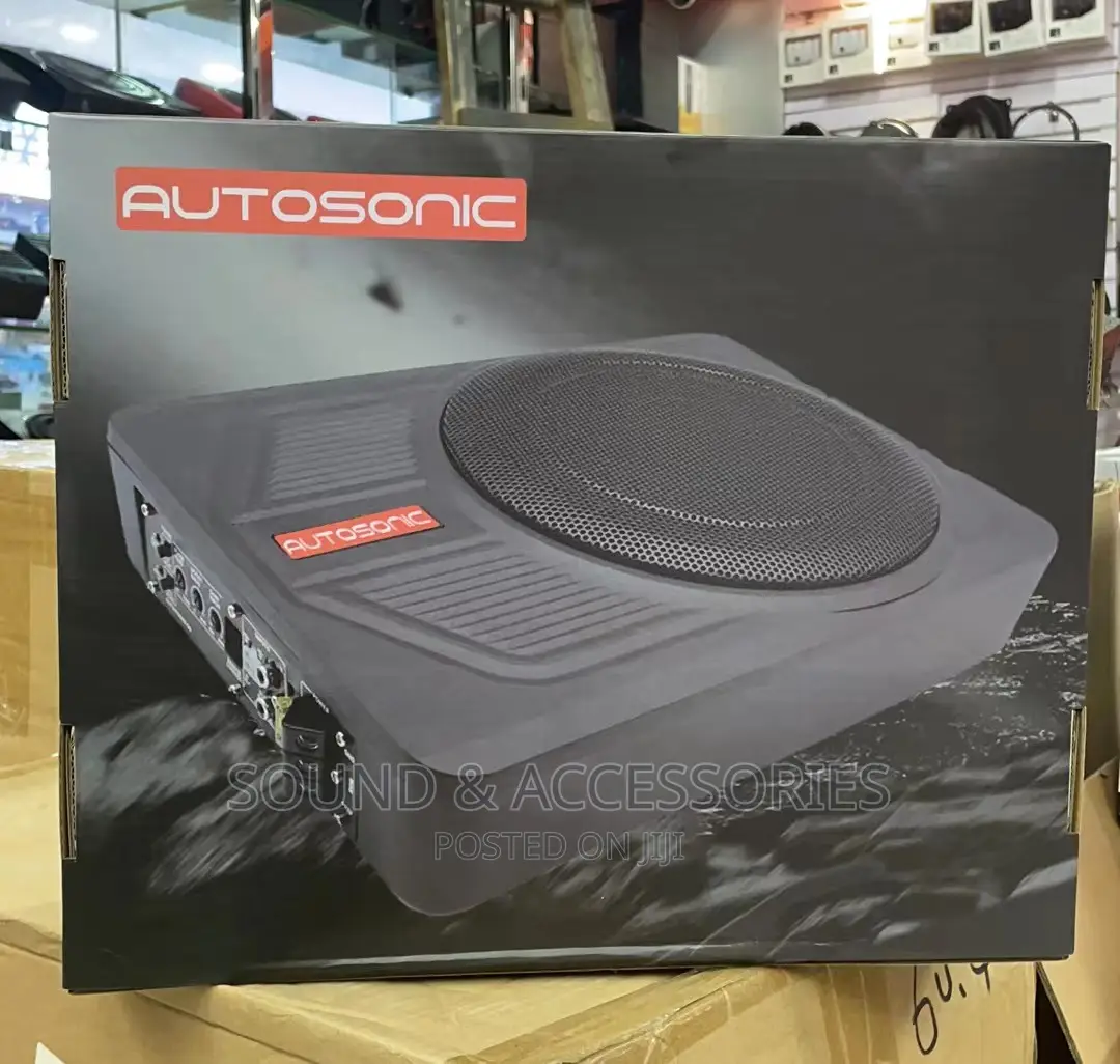 Car Underseat Aluminium Cast 10" Active Subwoofer (600watts)