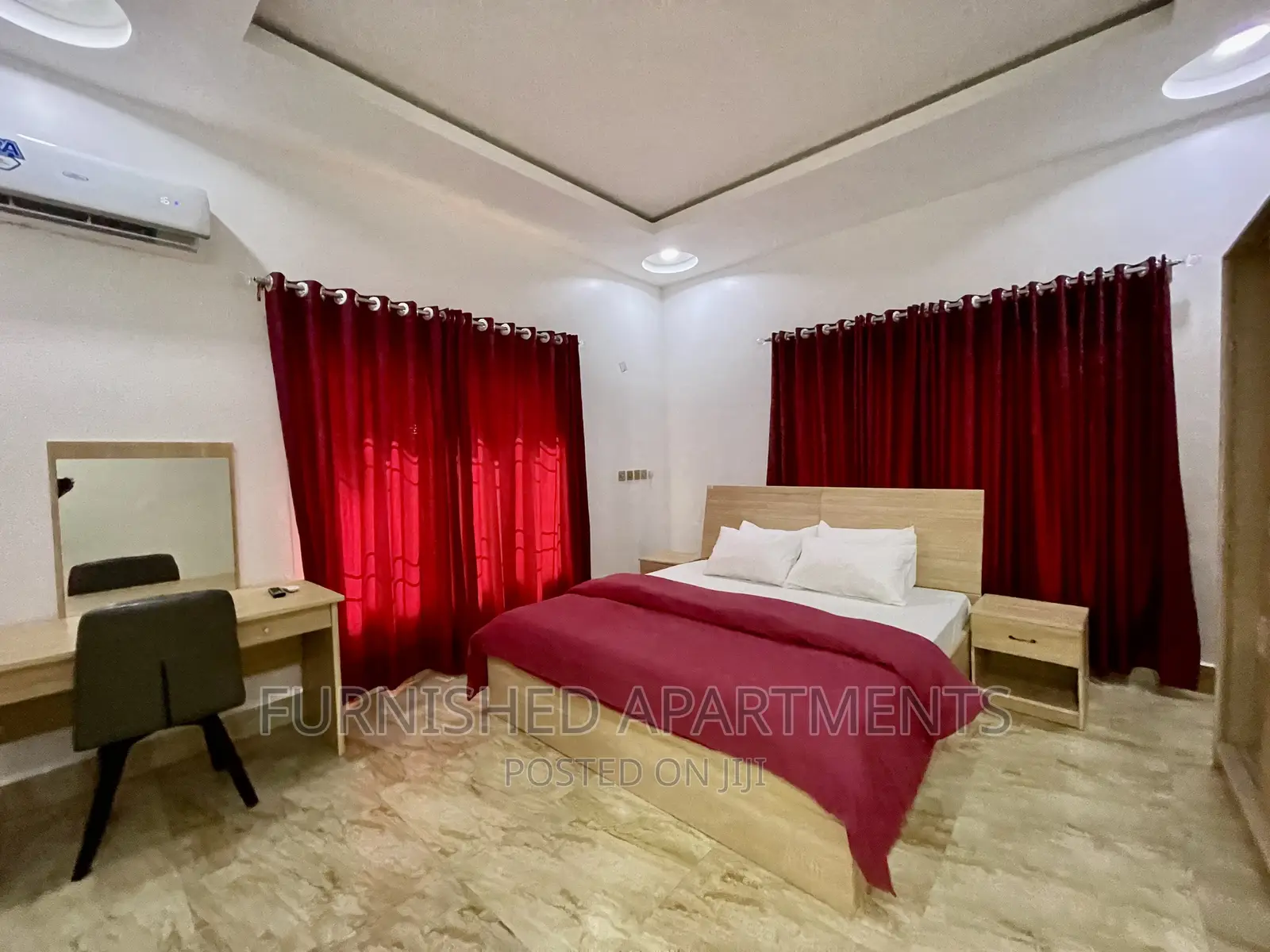 New 1bedroom Flat +Wifi + 24hrs Light With Ac