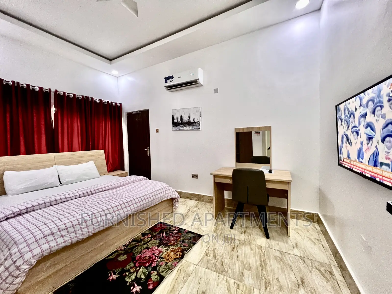 Furnished 2bedroom Flat Wifi 24hrs Lit - 1st Floor