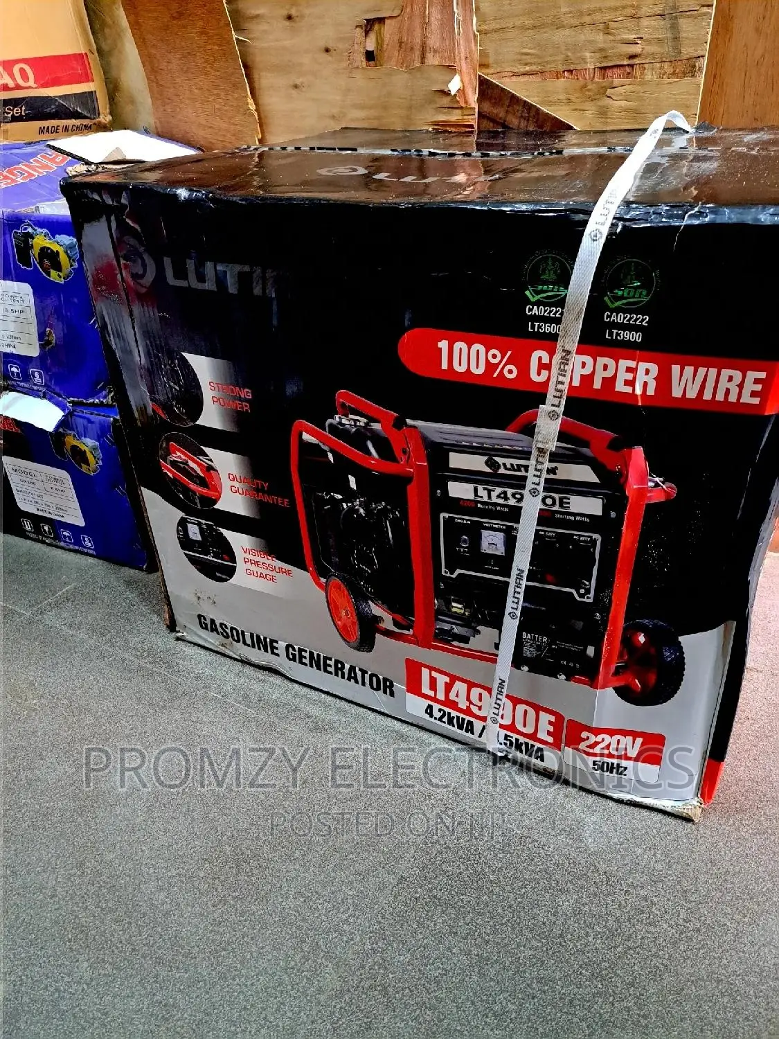 Lutian Remote Control Petrol Generator (4.5kva)100%