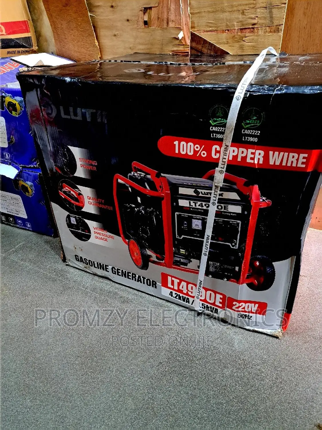 Lutian Remote Control Petrol Generator (4.5kva)100%