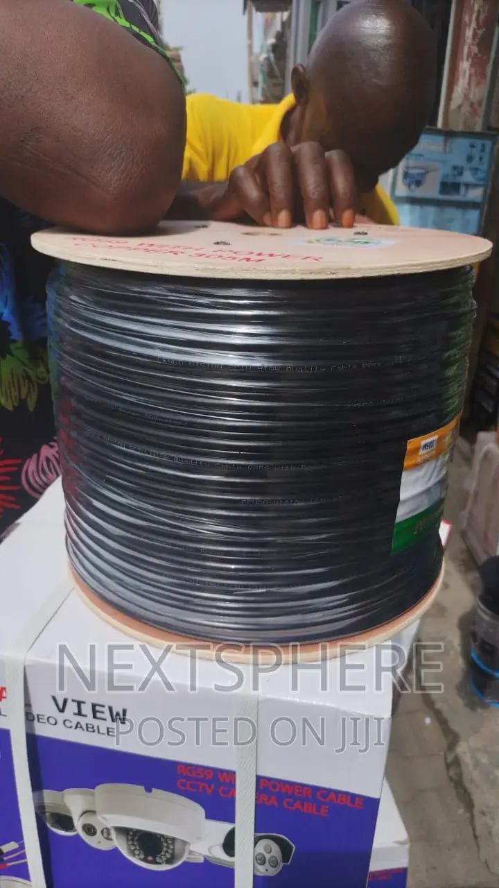 Rg59 CCTV Cable - Copper Coaxial Cable With Power