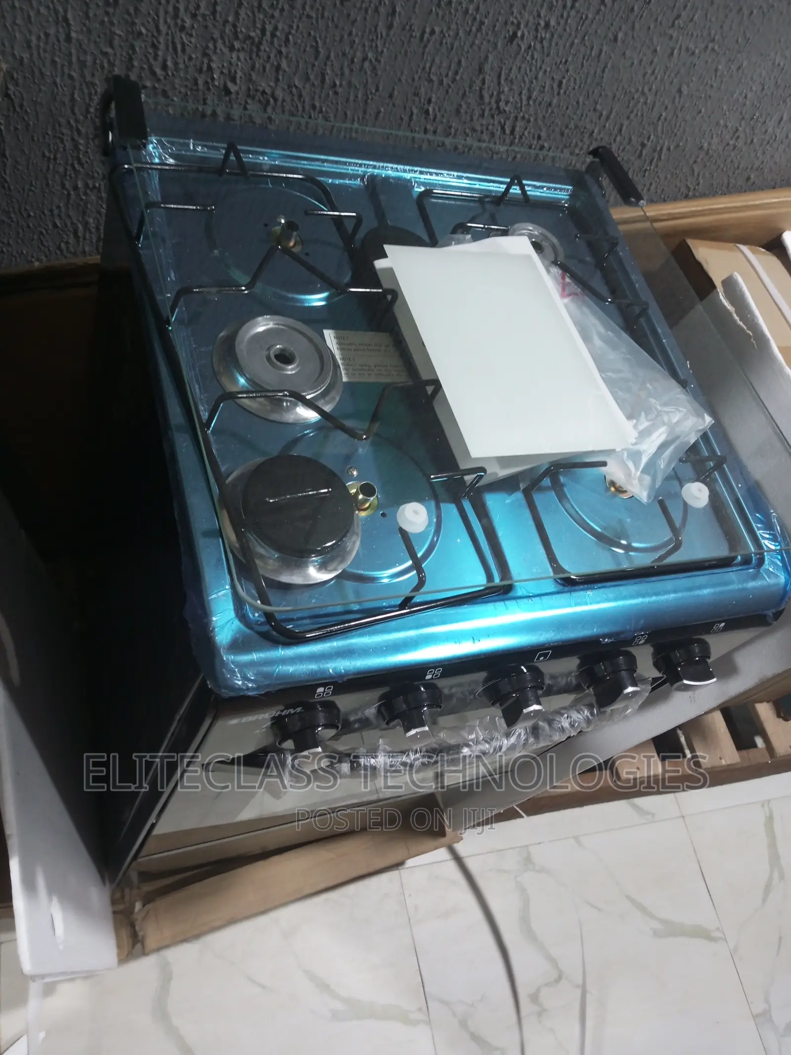 Affordable 4 Burner Bruhm Gas Cooker BGC-55401b