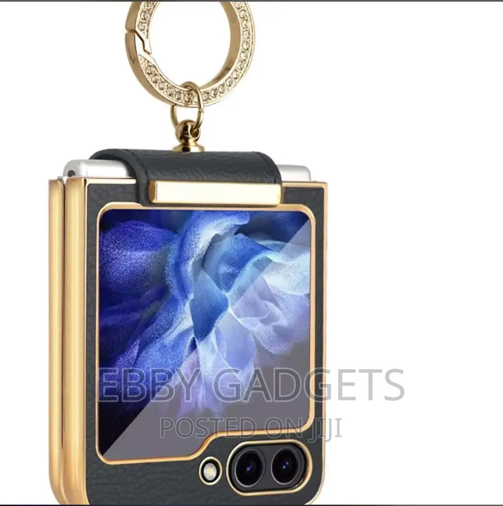 Case for Samsung Galaxy Z Flip 5, Luxury Electroplated Gold