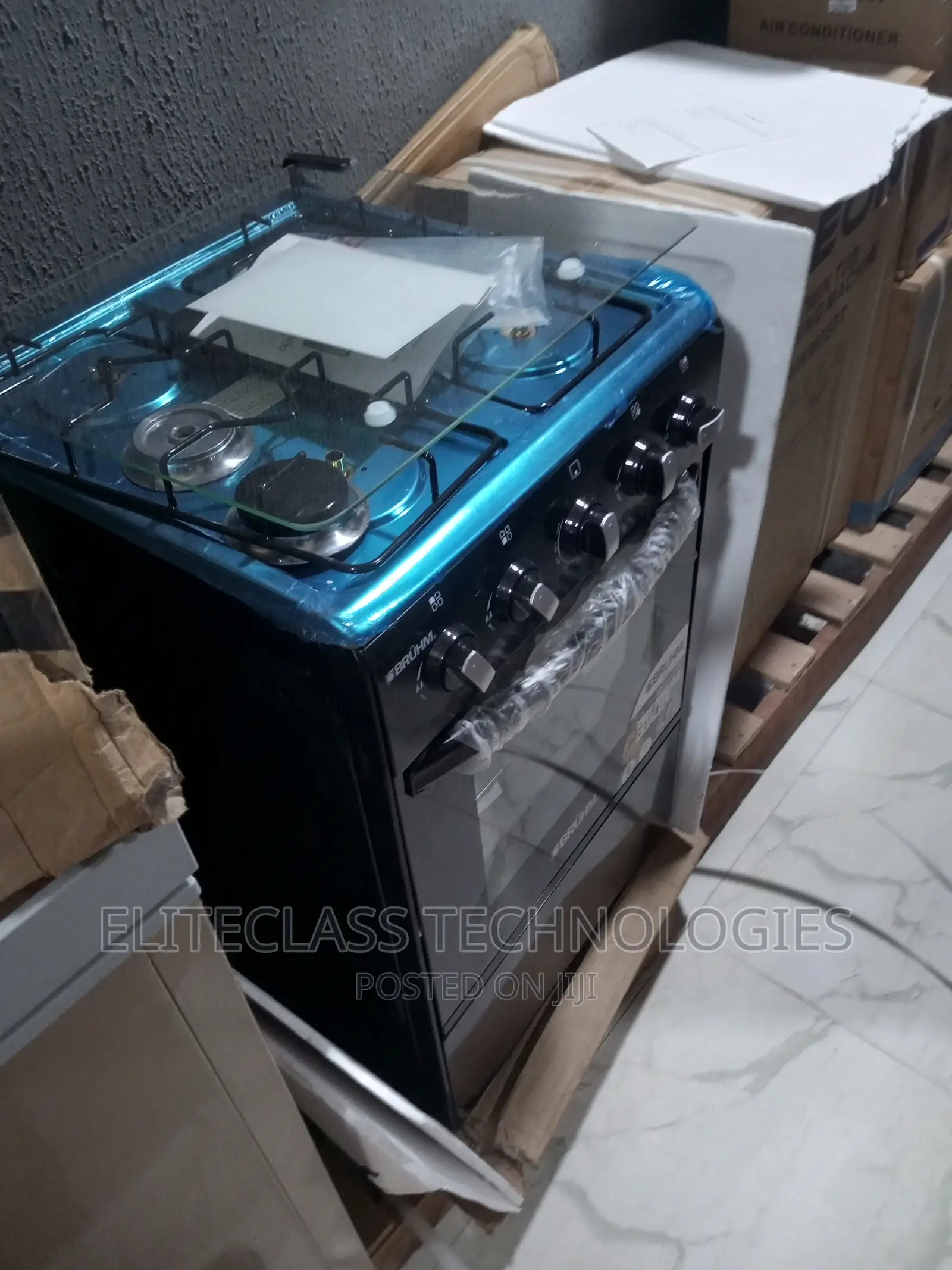 New Four(4) Burner Bruhm Gas Cooker BGC-55401b