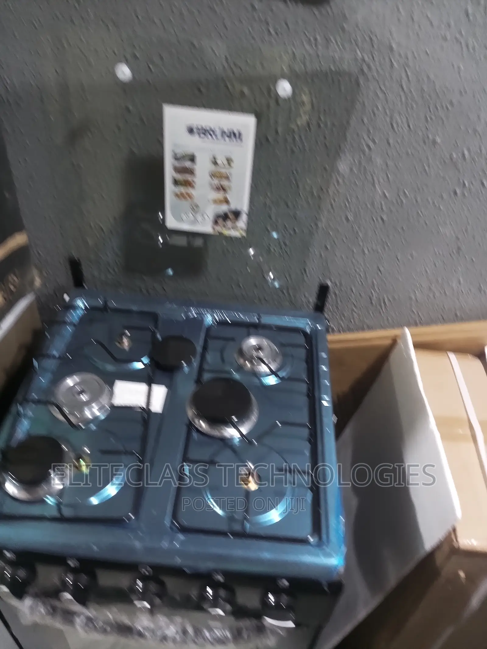 Easy Clean 4 Burner Bruhm Gas Cooker BGC-55401b Multi Cooker