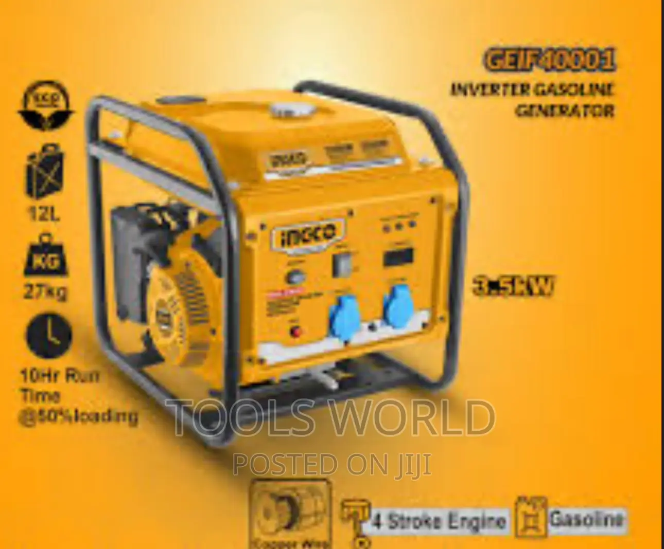 Ingco Inverter 3.5kva Gasoline Generator