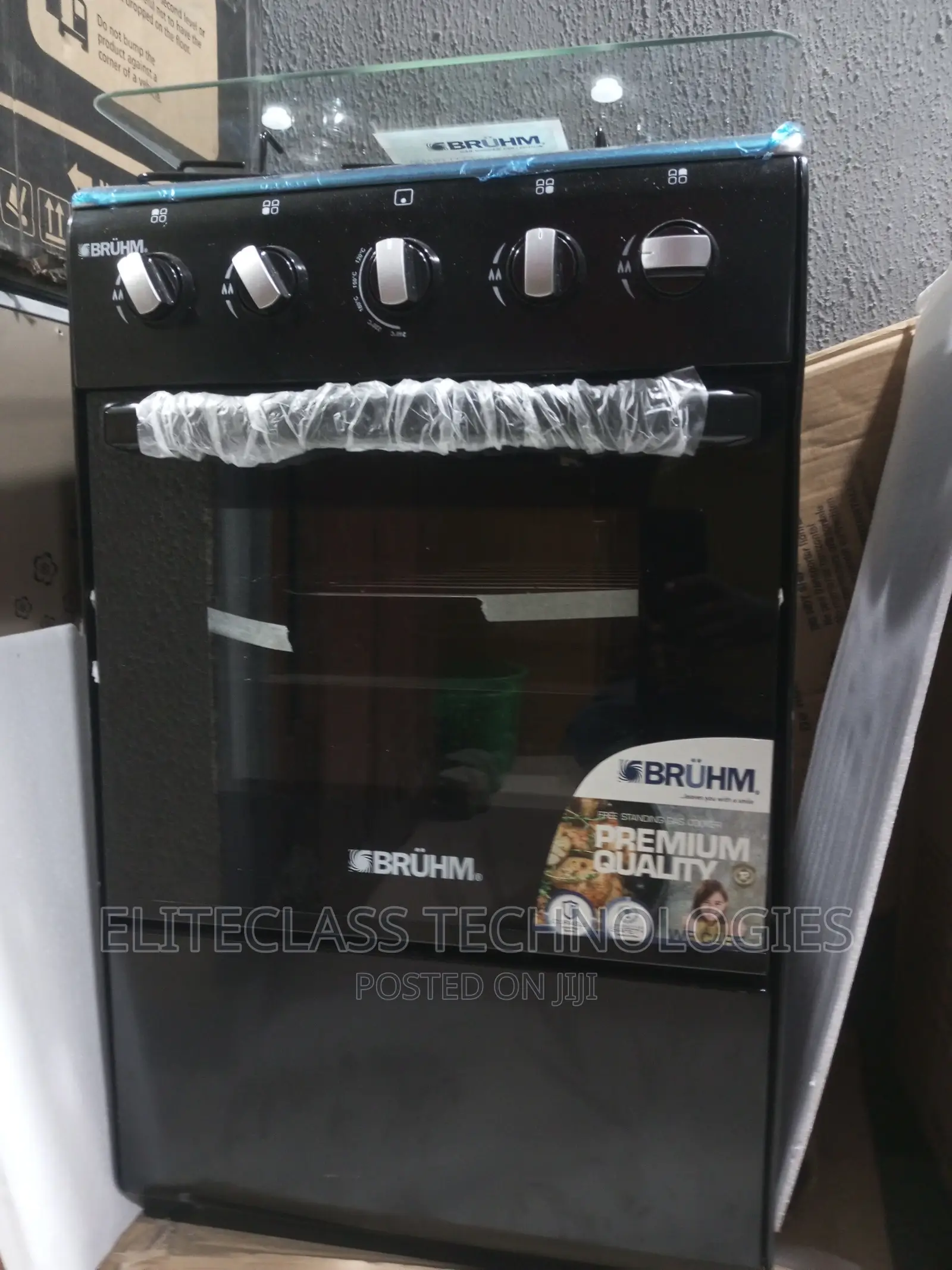 LPG Adjusted 4 Burner Bruhm Gas Cooker BGC-55401b