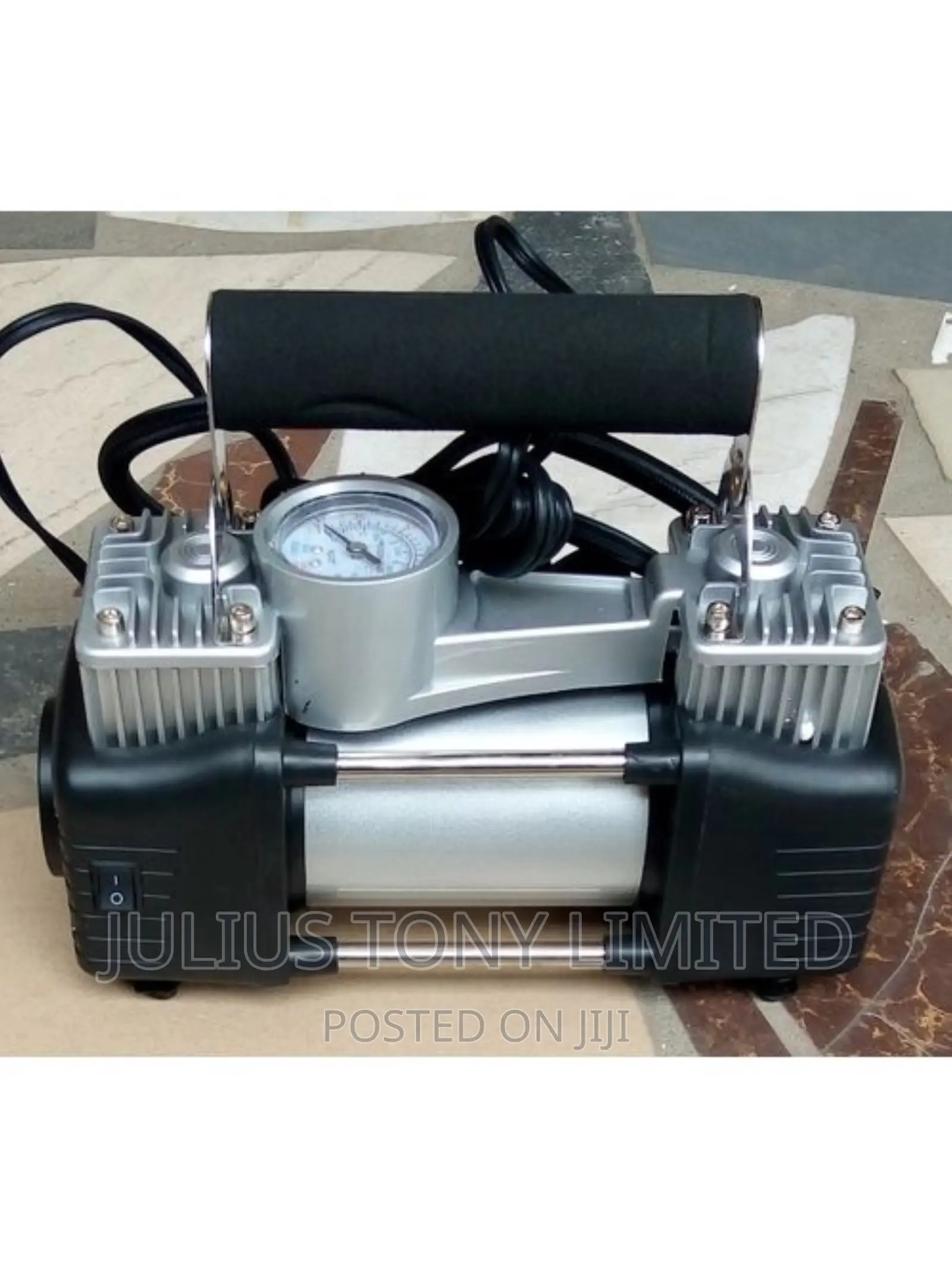 Double Cylinder Air Compressor Inflator Pump