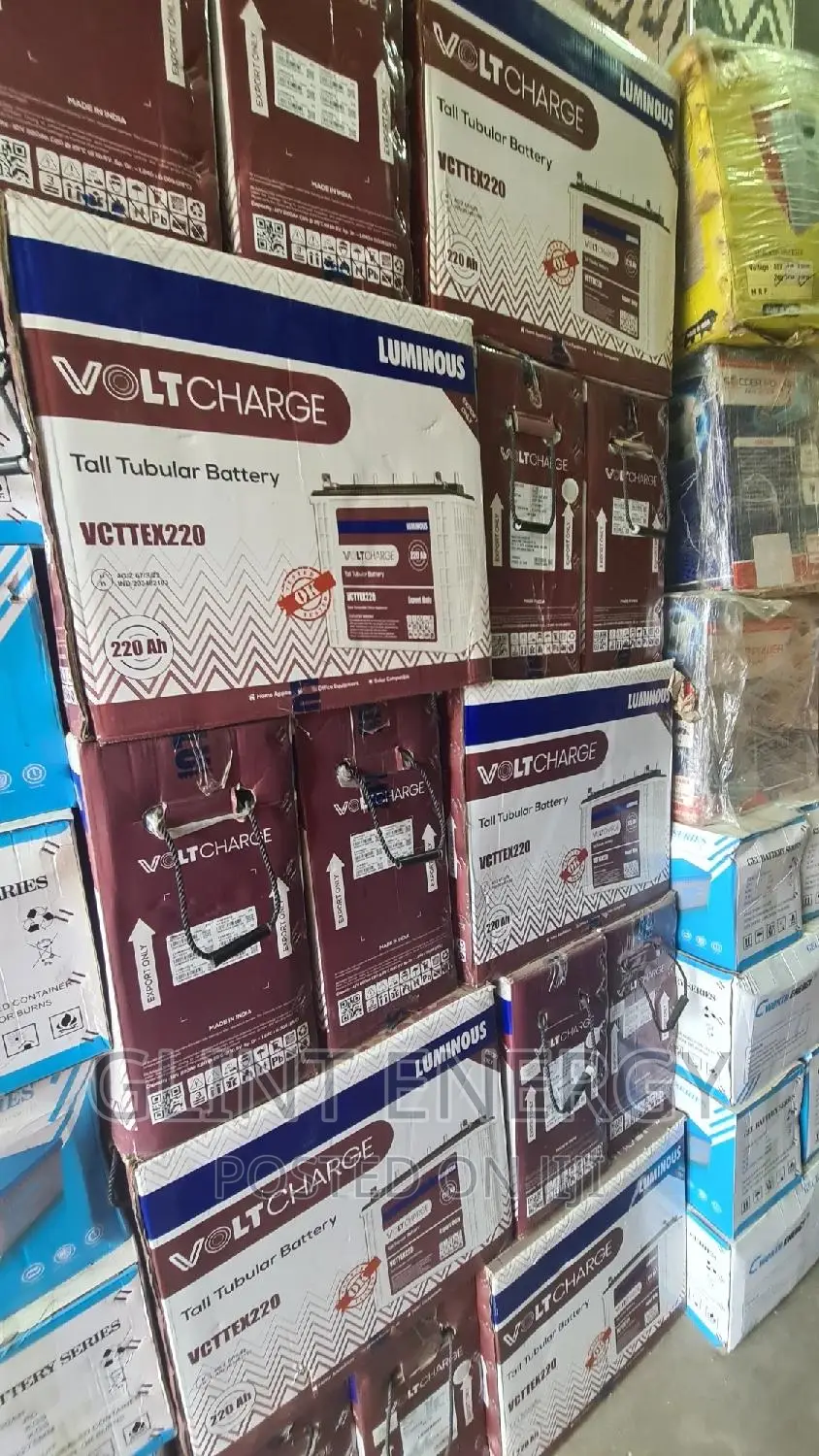 220ah 12v Luminous Volt Charge Tubular Battery