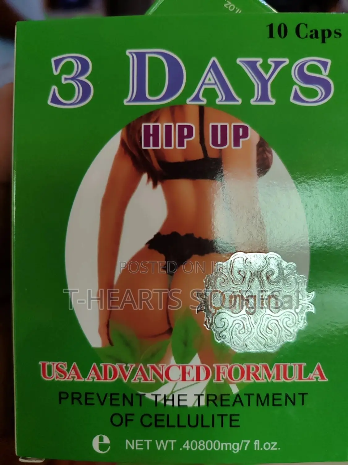 3 Days Hip Up (Green) - 10 Caps