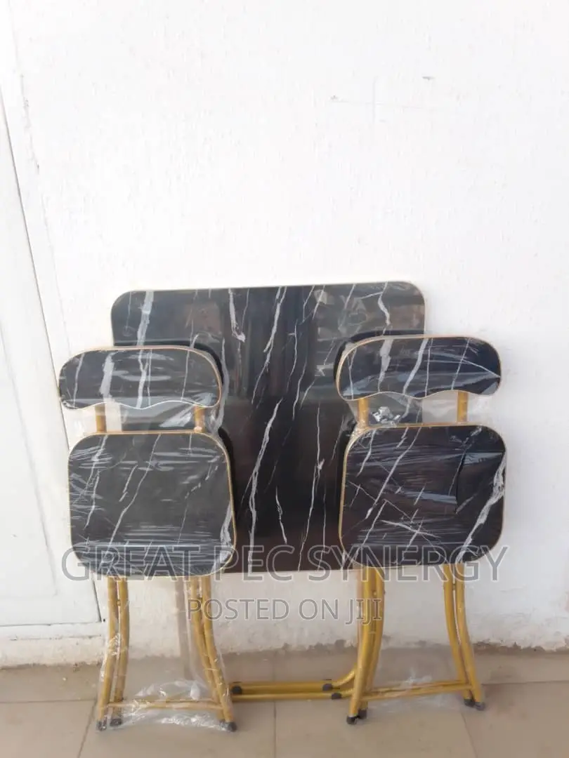 White Table and Chair (1 Table and 2 Chairs)