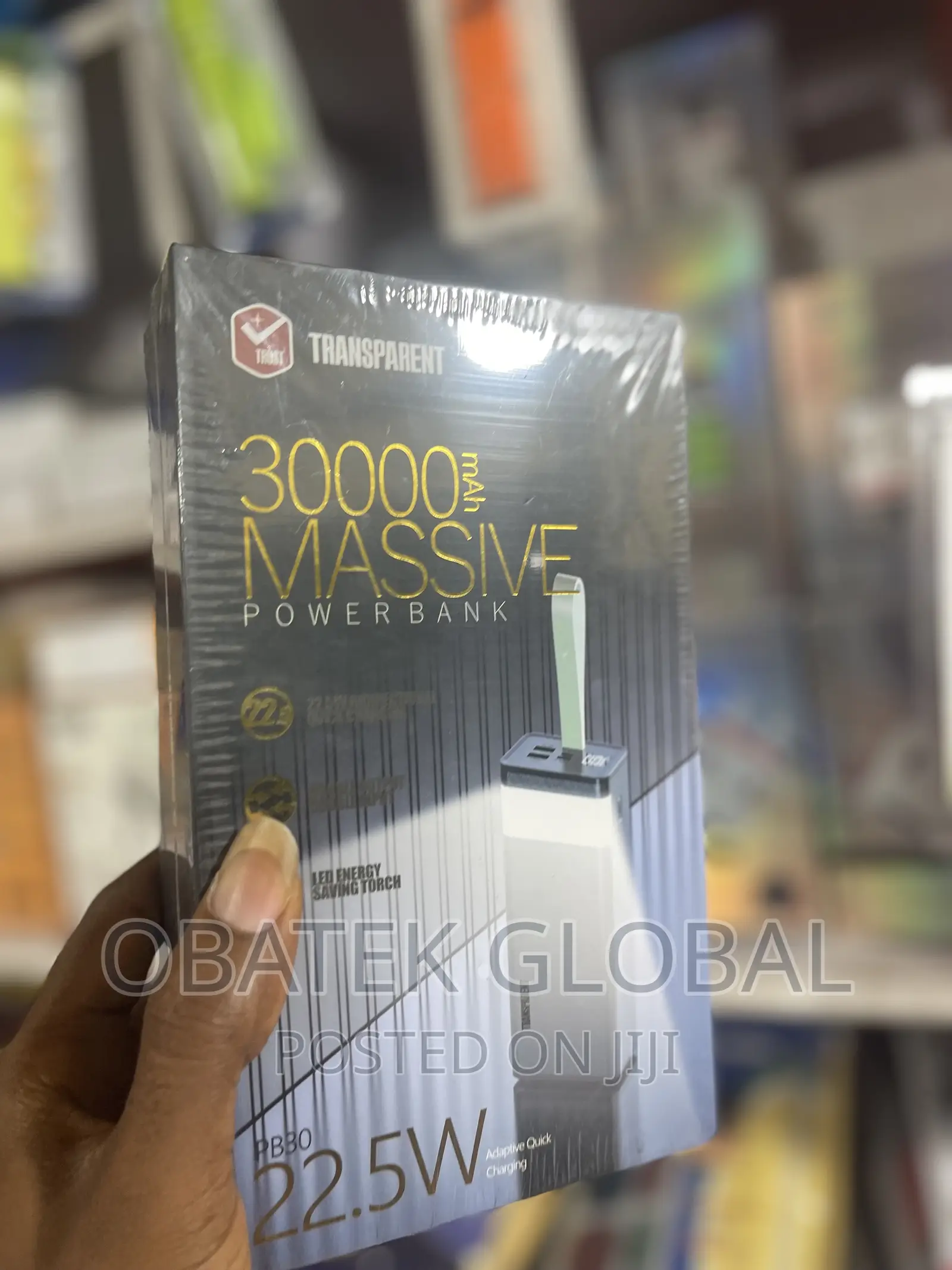 Transparent 30000mah Fast Charging Powerbank