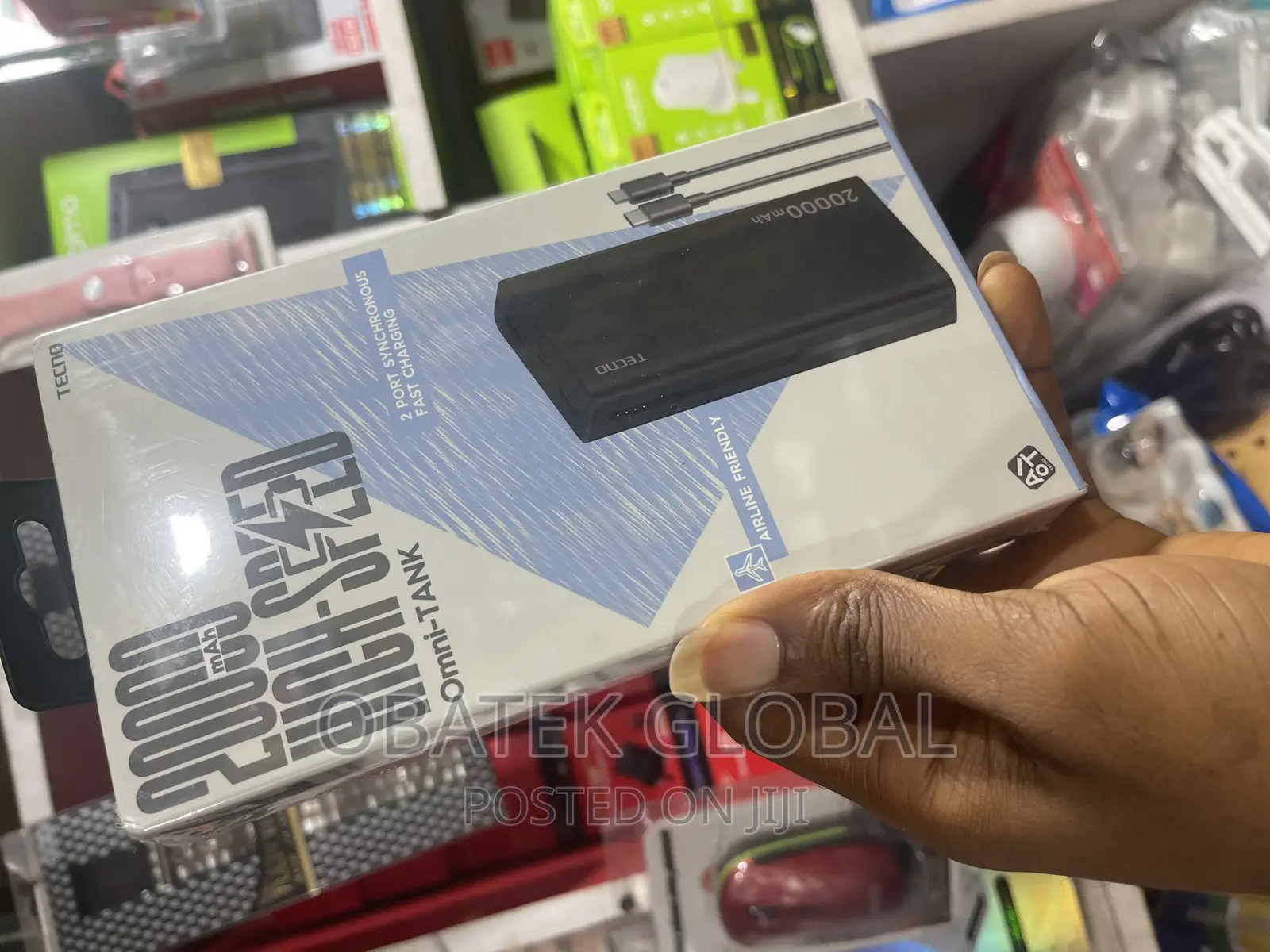 Tecno 20000mah Power Bank Supports Fast Charging