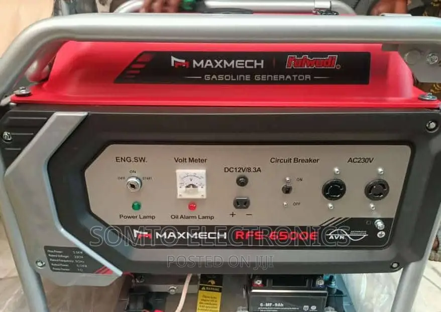 6.5kva Original Maxmech Generator With 100%Copper Coir