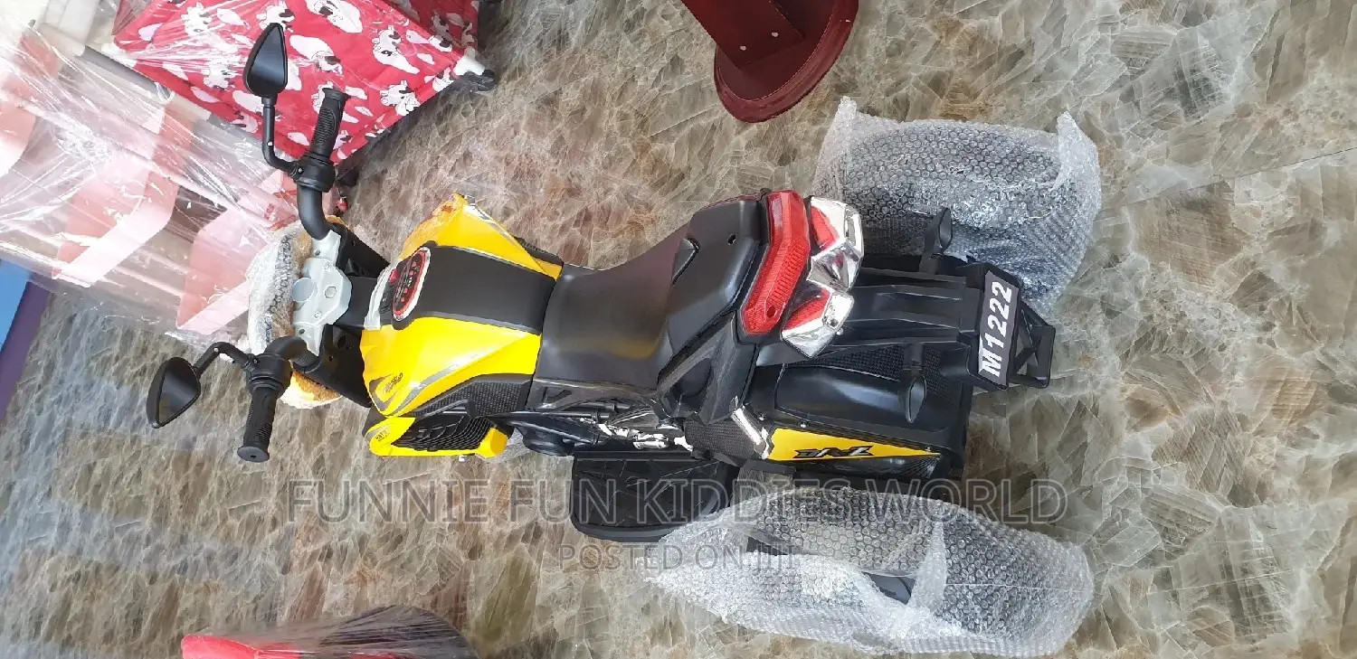 Yellow Power Bike for Children