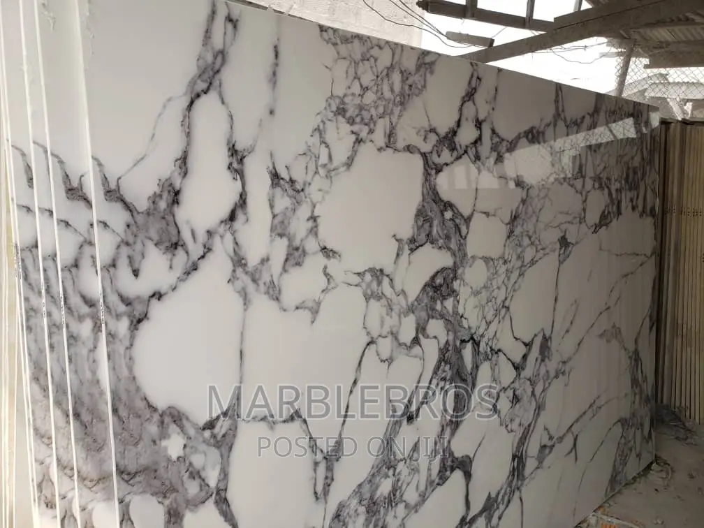 MB#, Dark Carrara White Marble Slabs 20mm Thickness Stone