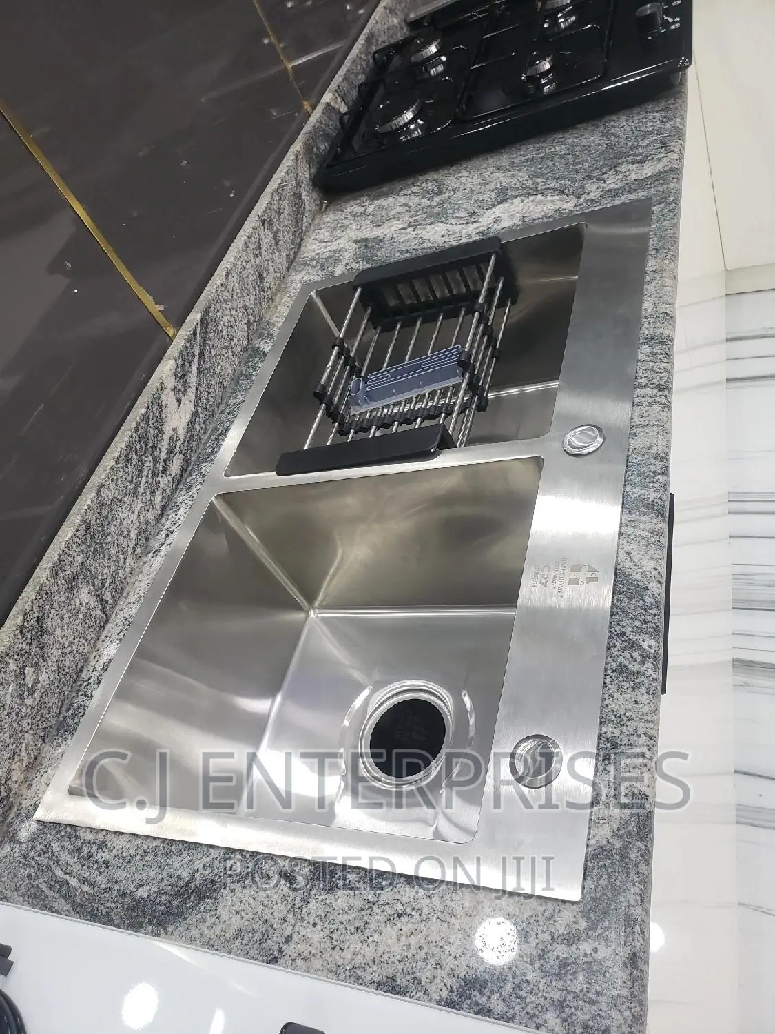 Double Bowl Kitchen Sink With Full Accessories
