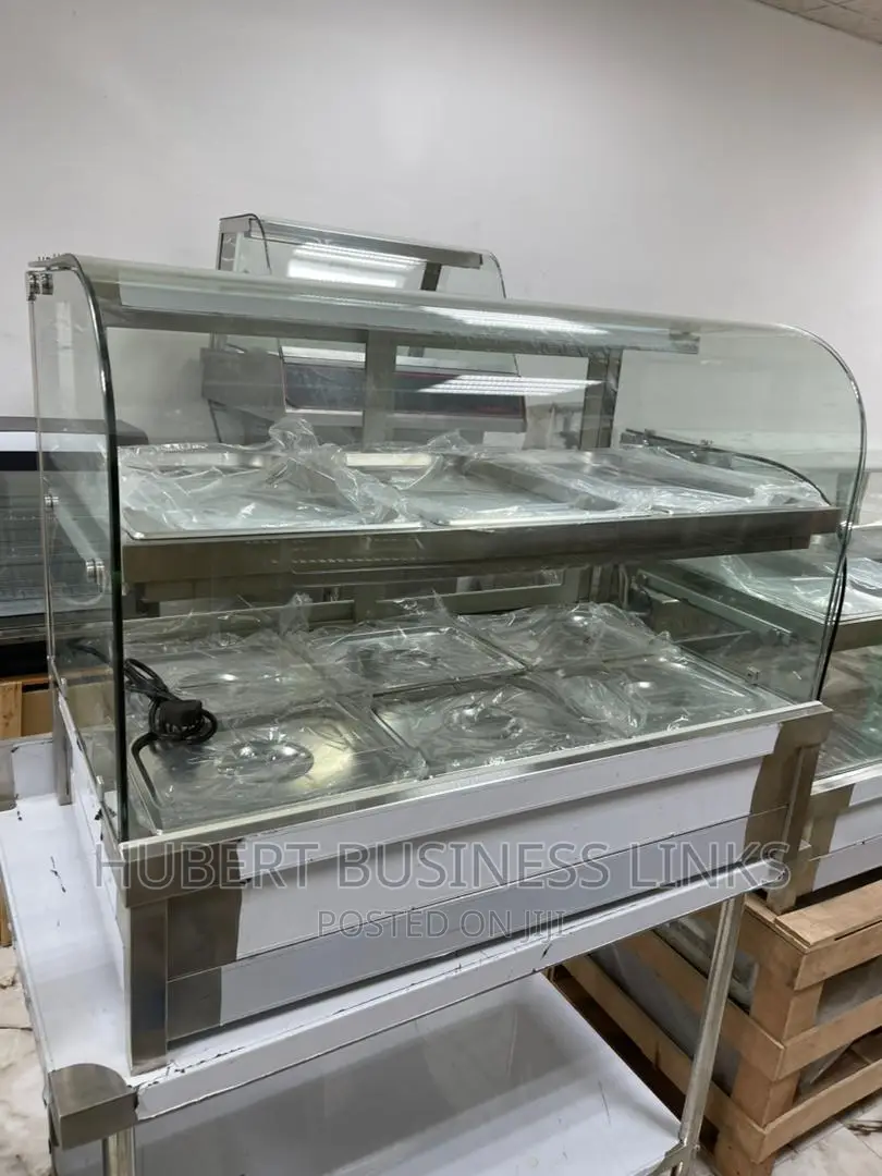 Food Warmer 8bowl Up and Down Curved Glass Foreign