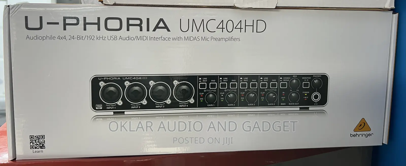 Behringer U-Phoria Umc404hd Audio Interface