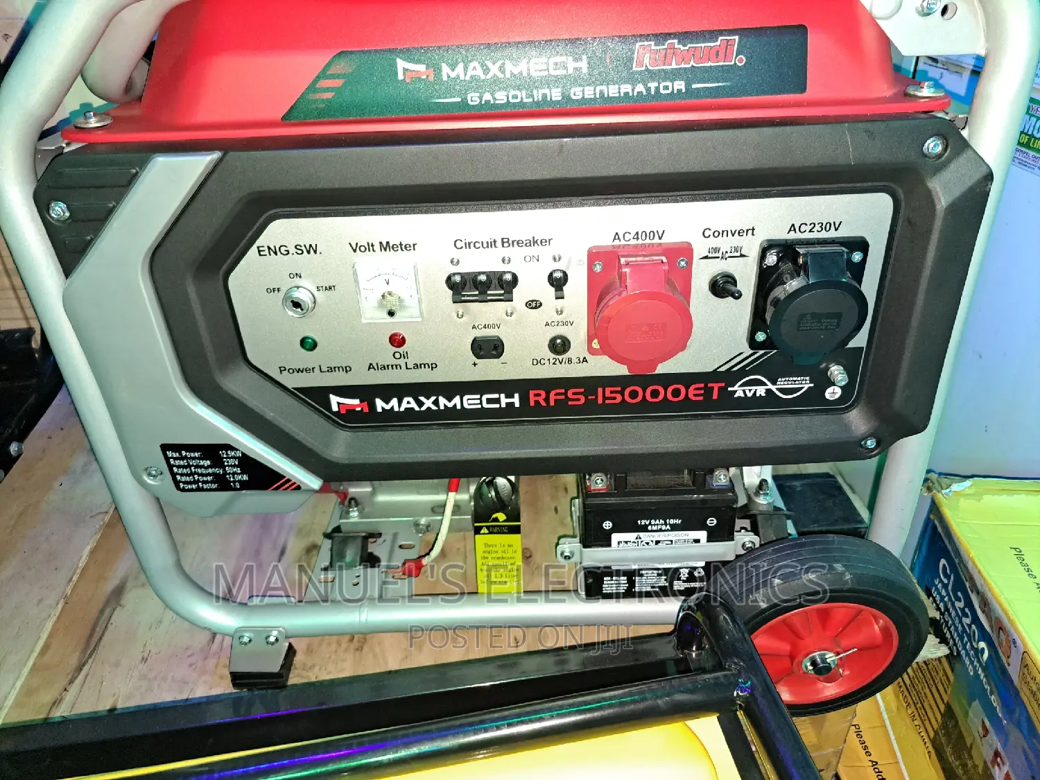 Maxmech(12kva) Three Phase Petrol Generator 100% Copper Coil