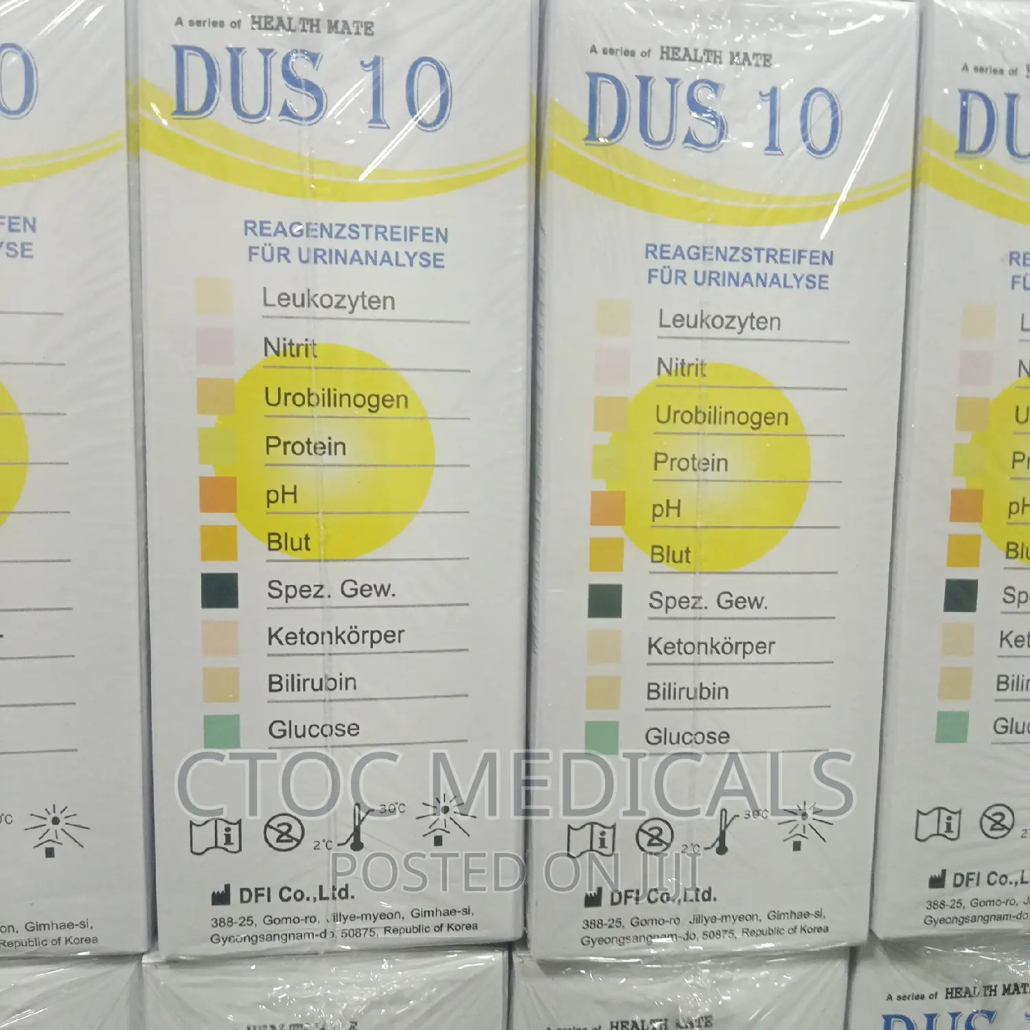 Dus Series Urine Test Strips - Combi 10