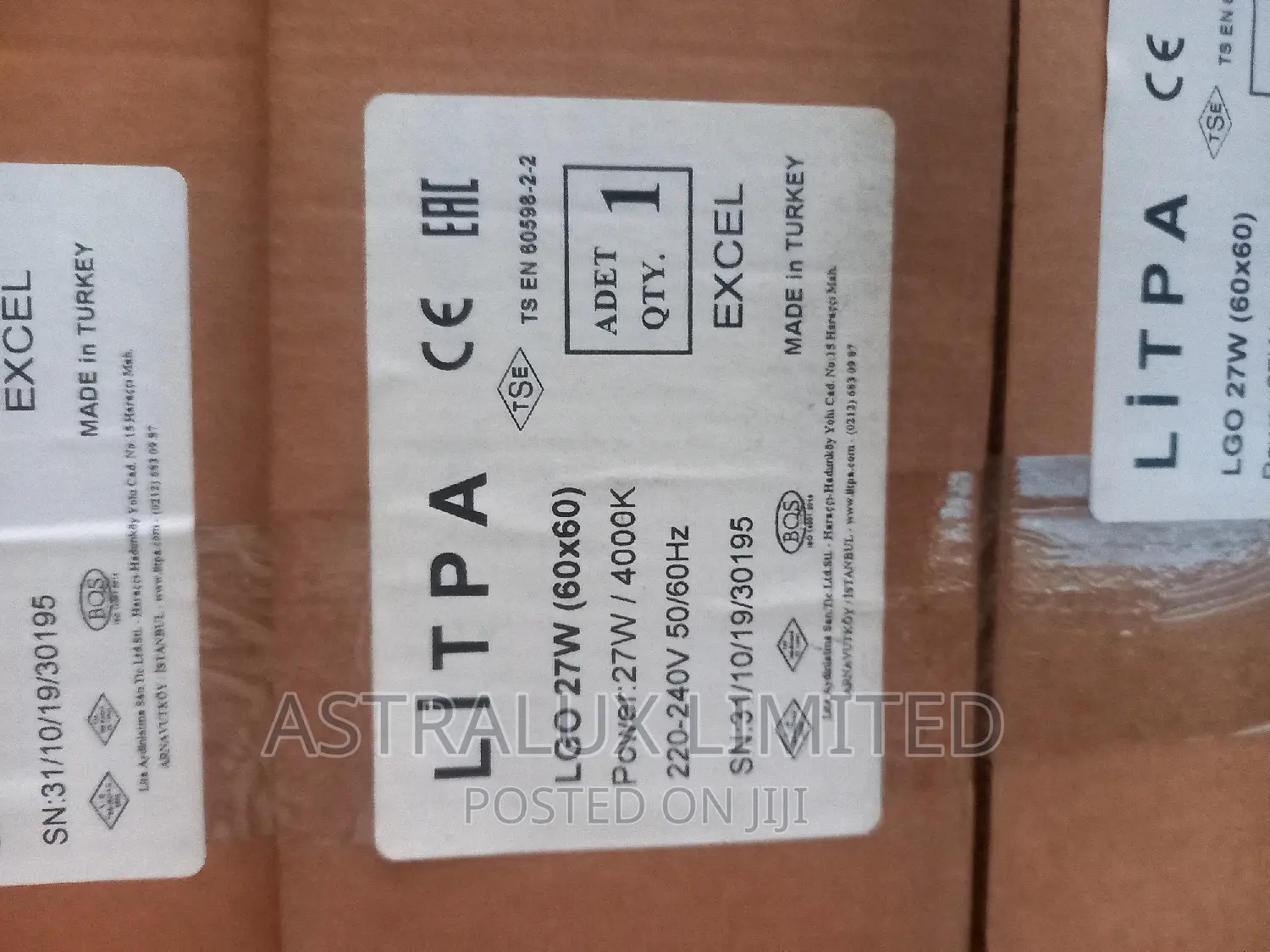 Led Weatherproof 4ft Double Fitting.Ip65 LIPITA
