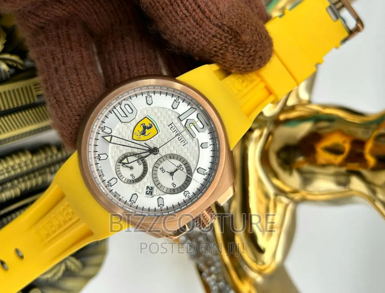 Original FERRARI Rubber Strap Watch Available in Store
