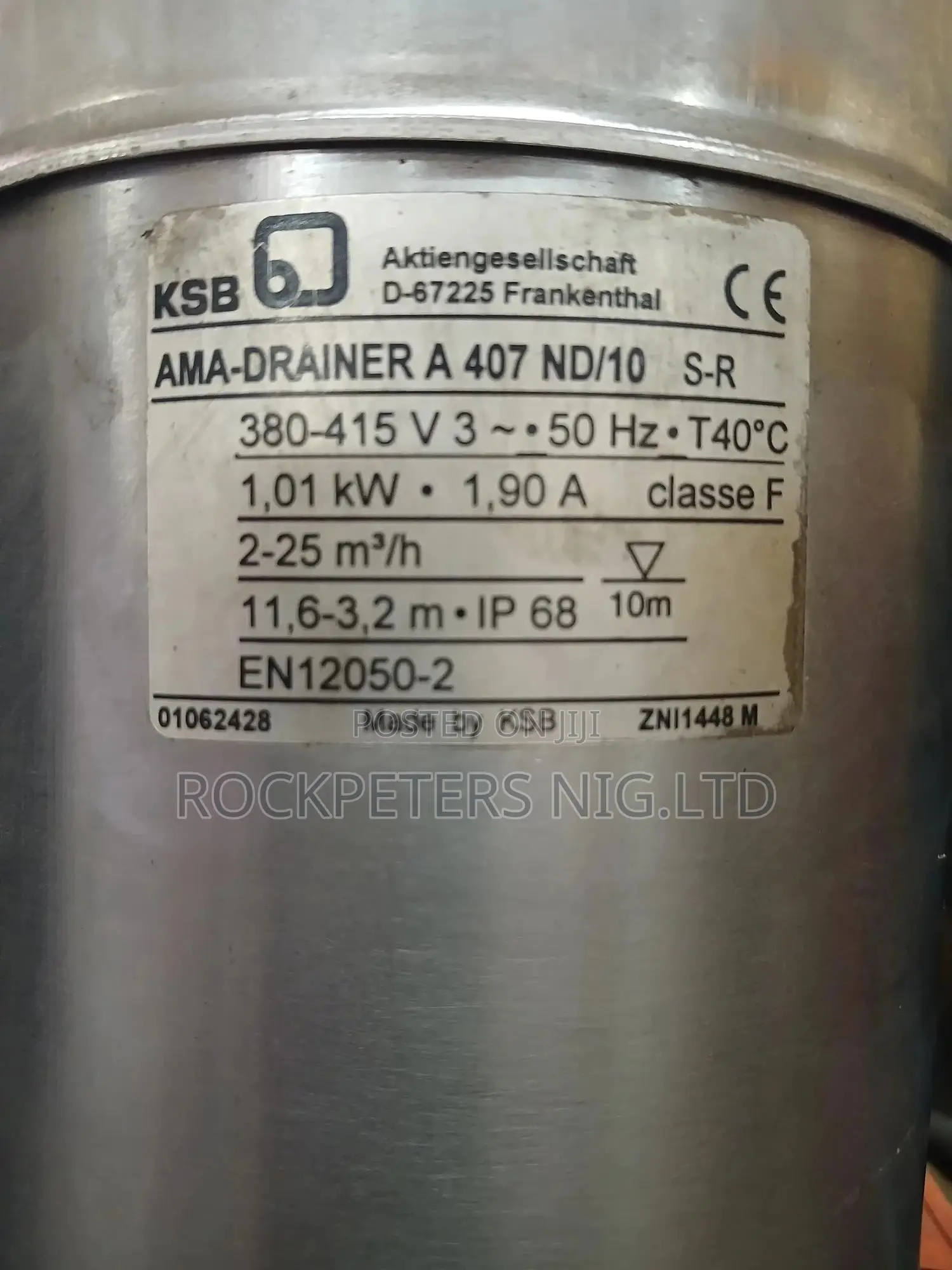 KSB Ama-Drainer a 407 Nd/10 S-R