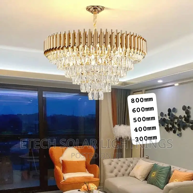 New Luxury 800mm Gold Christal Chandelier Light