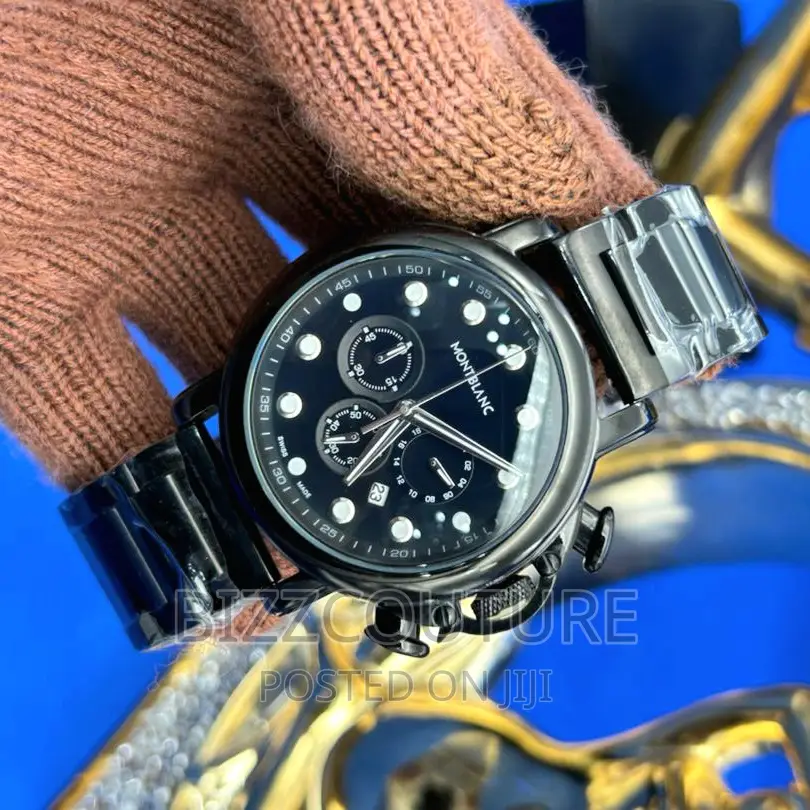 Original MONTBLANC Black Chain Watch Available in Store