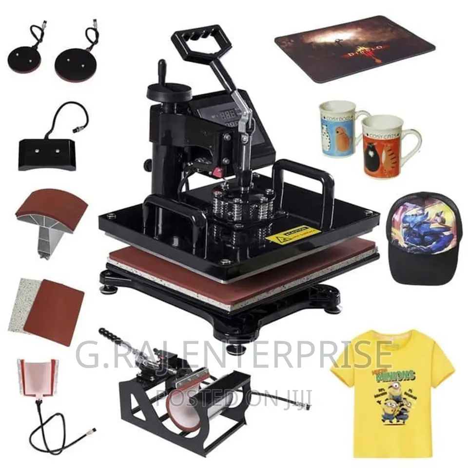 Pay on Delivery Brand New 8in 1 Combo Heat Press