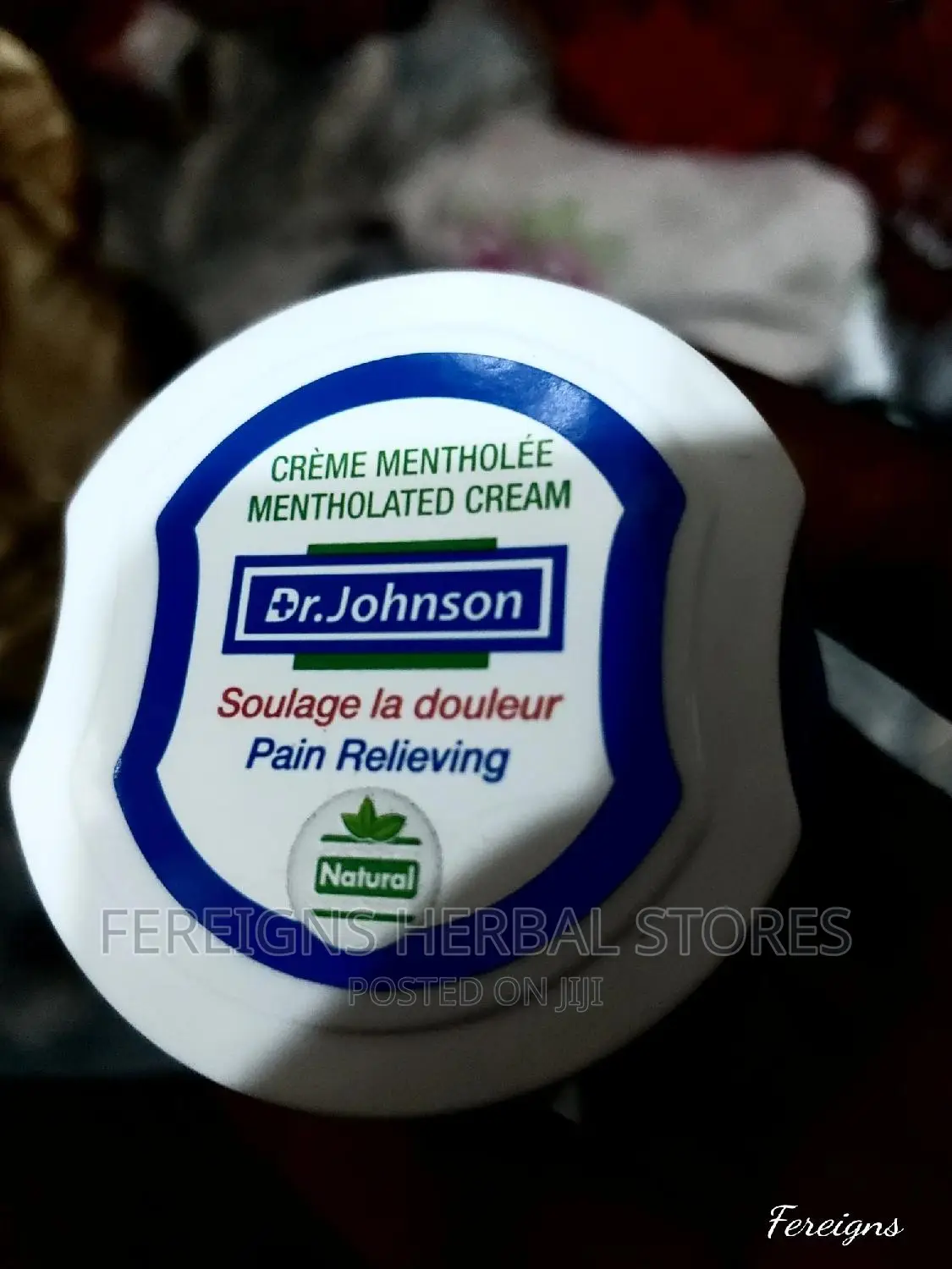 Dr Johnson Pain Reliever Mentholated Cream